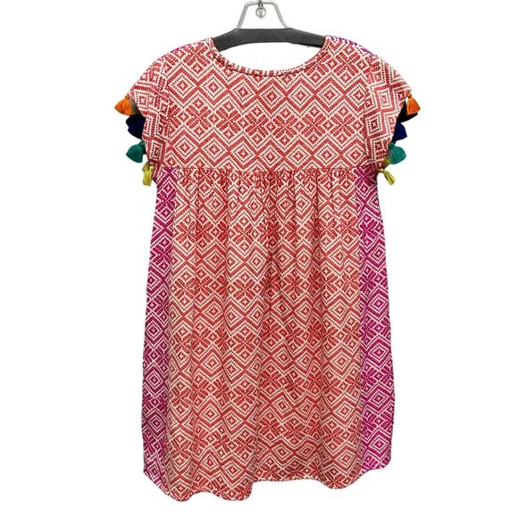 THML Multicolor Printed Tassel Sleeve Dress Small - Picture 3 of 6